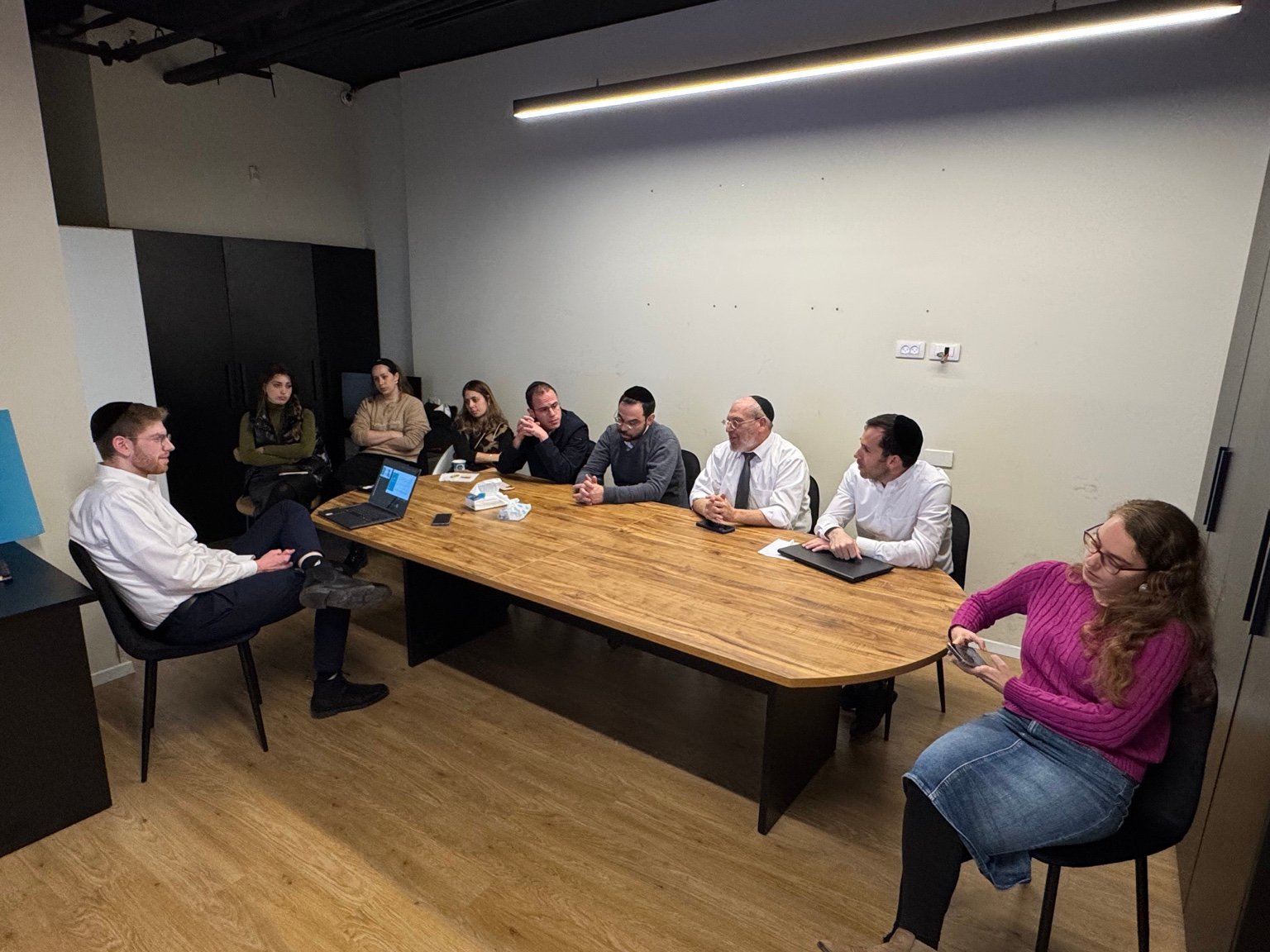 The Mazor team at a working meeting