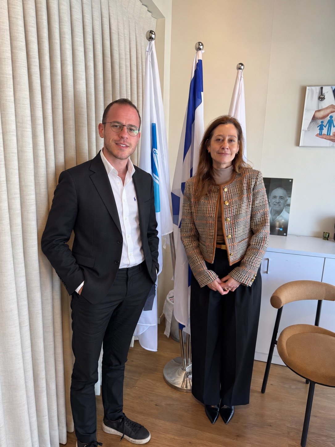 A shared photograph from Dr. Karin Arish’s visit to Mazor