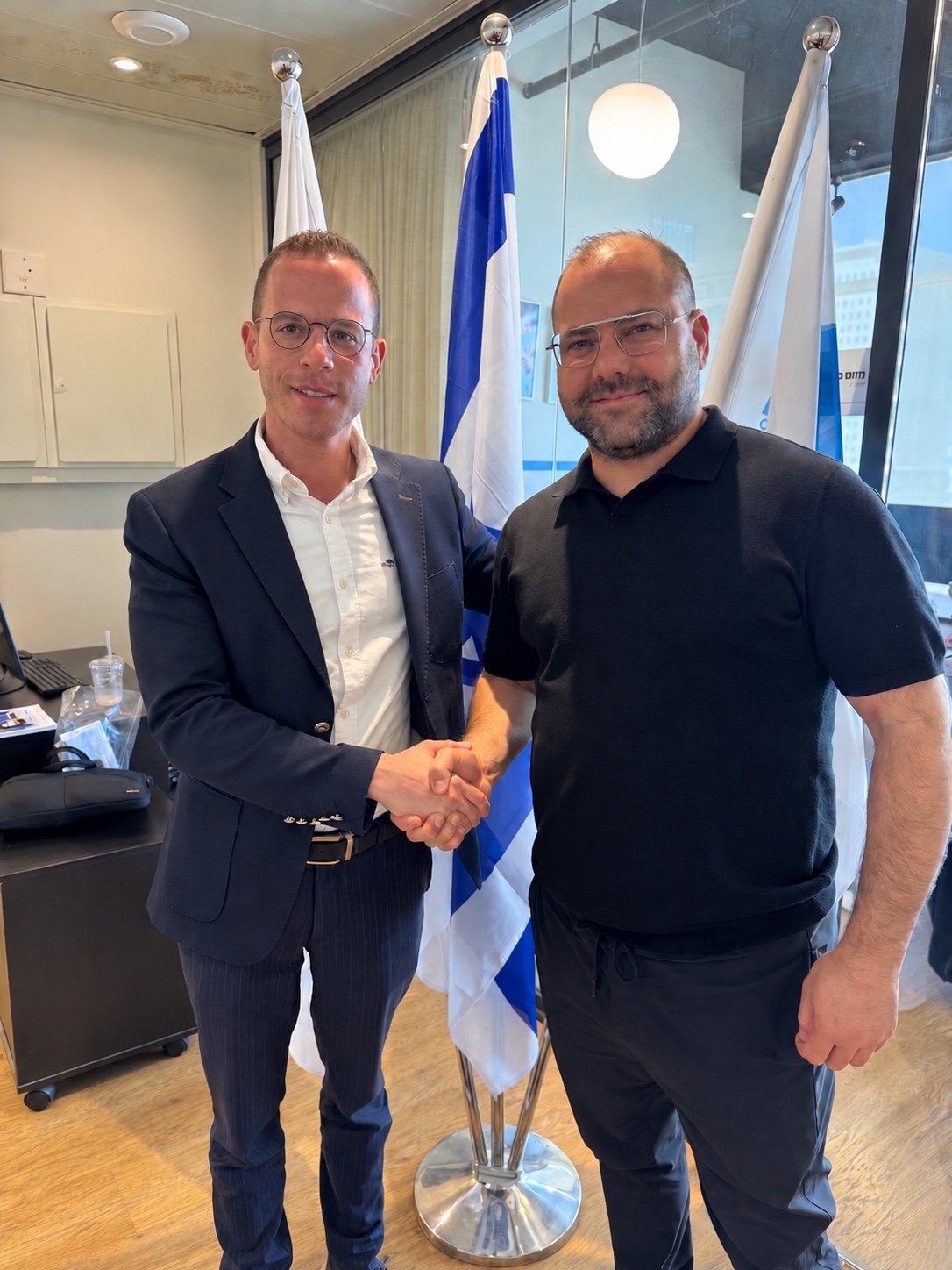 A shared photograph from Dr. Ahmed Naama’s visit to Mazor